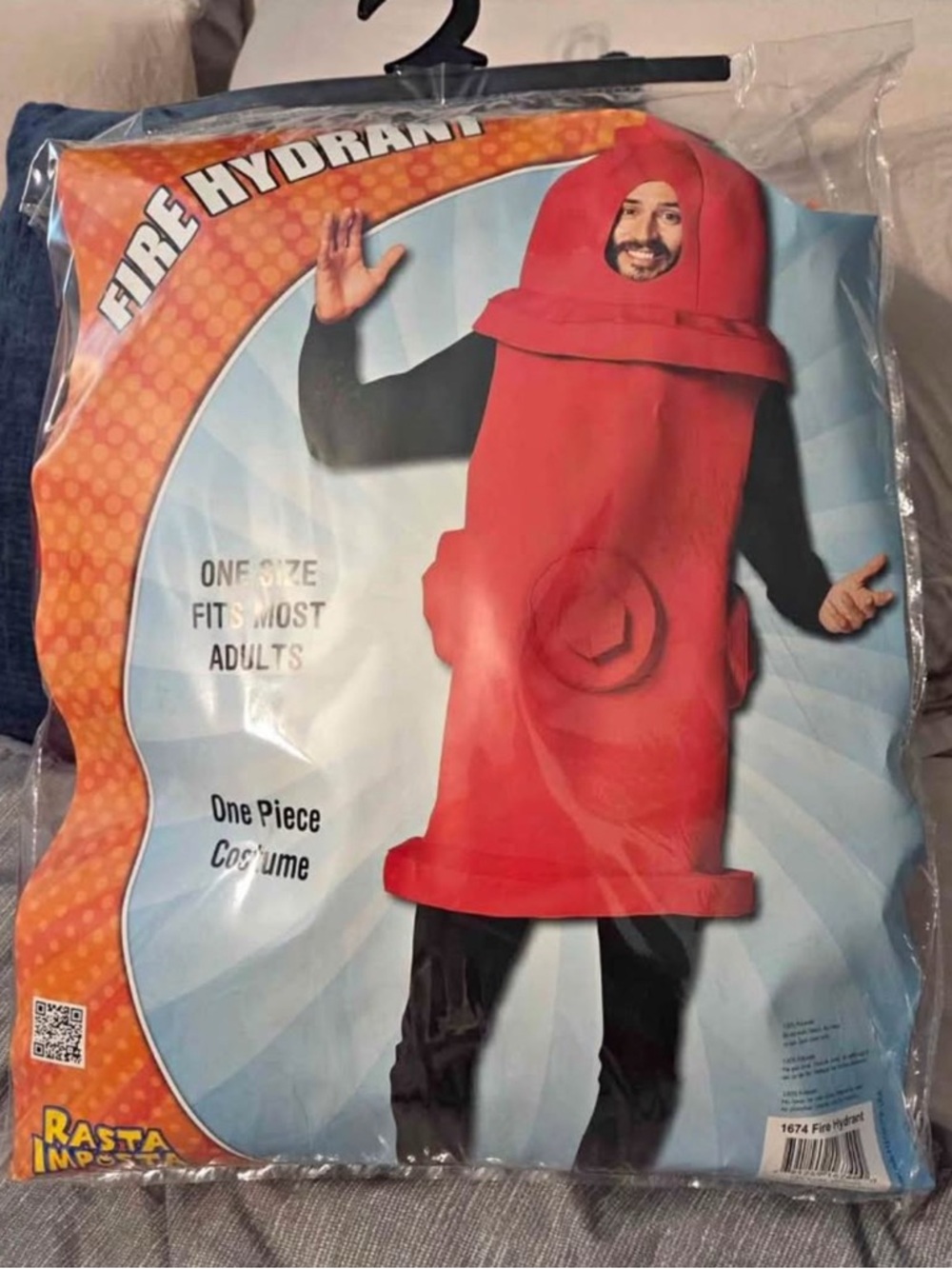 Adults’ Red Fire Hydrant Costume